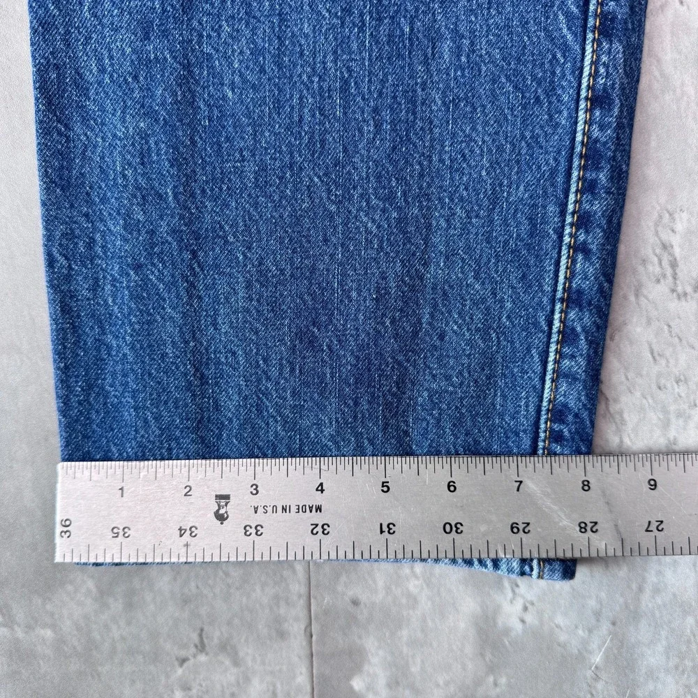 Levis 501 Jeans Mens 32x32 Blue Denim Western Button Fly Dark Fade Y2K